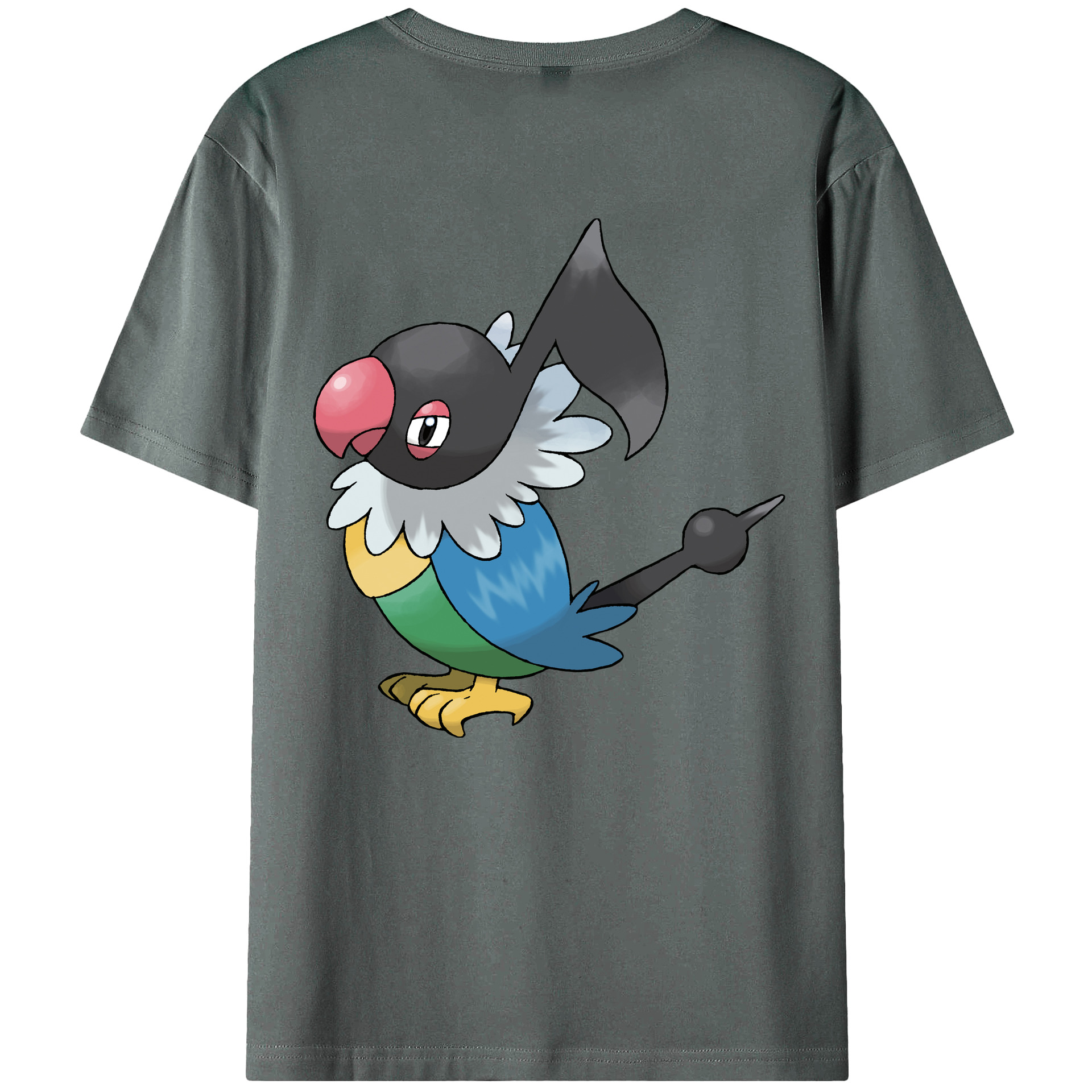 （画像用） ポケットモンスター Pokémon 綿100％ メンズ半袖Tシャツ（バックプリント） 通気性